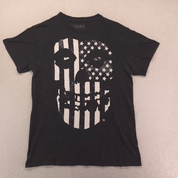 Misfits Band Short Sleeve Crew Neck Graphic T-Shirt Mens Size Medium M Black - Picture 2 of 9